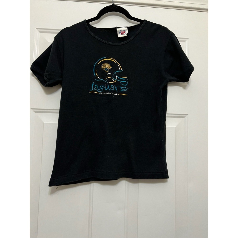 VTG NFL Jacksonville Jaguars Her 42 Womens Baby Tee Black Size L Gameday Sports
